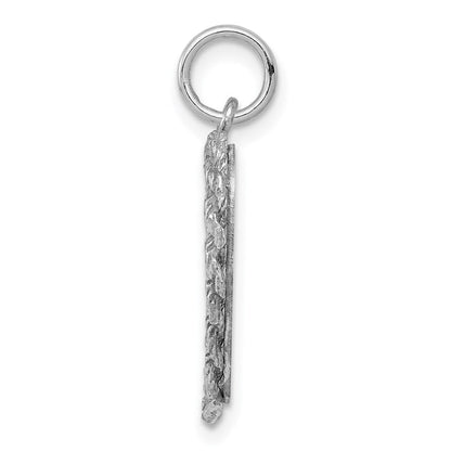 Sterlingsilber Rhodiniert Abschluss Cap & Diploma Plättchen Charm