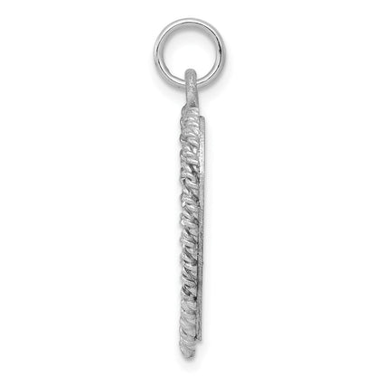 Sterlingsilber Rhodiniert Abschluss Cap & Diploma Plättchen Charm