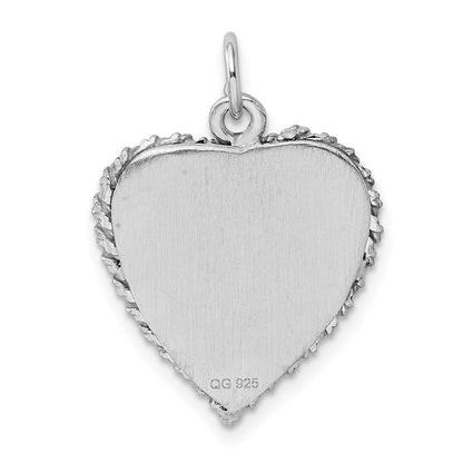 Sterlingsilber Rhodiniert Abschluss Cap & Diploma Plättchen Charm