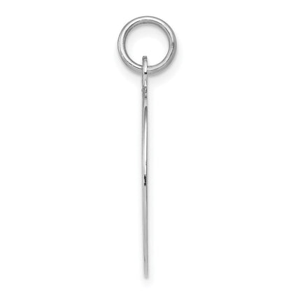 Sterlingsilber Rhodiniert Abschluss Day Plättchen Charm