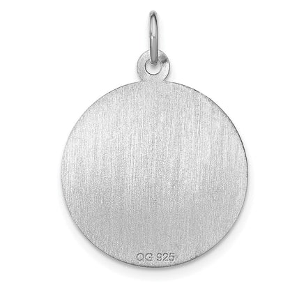 Sterlingsilber Rhodiniert Abschluss Day Plättchen Charm