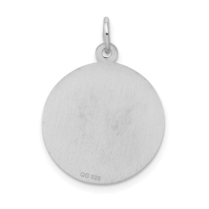 Sterlingsilber Rhodiniert Happy Abschluss Plättchen Charm