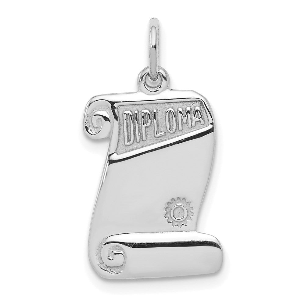 Sterlingsilber Rhodiniert Diploma Charm