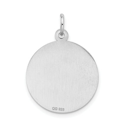 Sterlingsilber Rhodiniert Abschluss Day Plättchen Charm