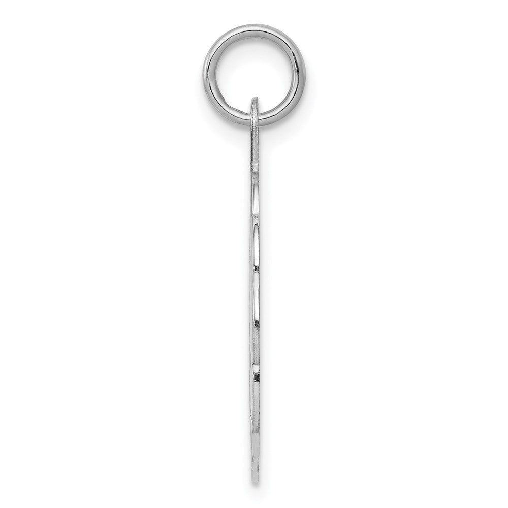 Sterlingsilber Rhodiniert Abschluss Day Plättchen Charm