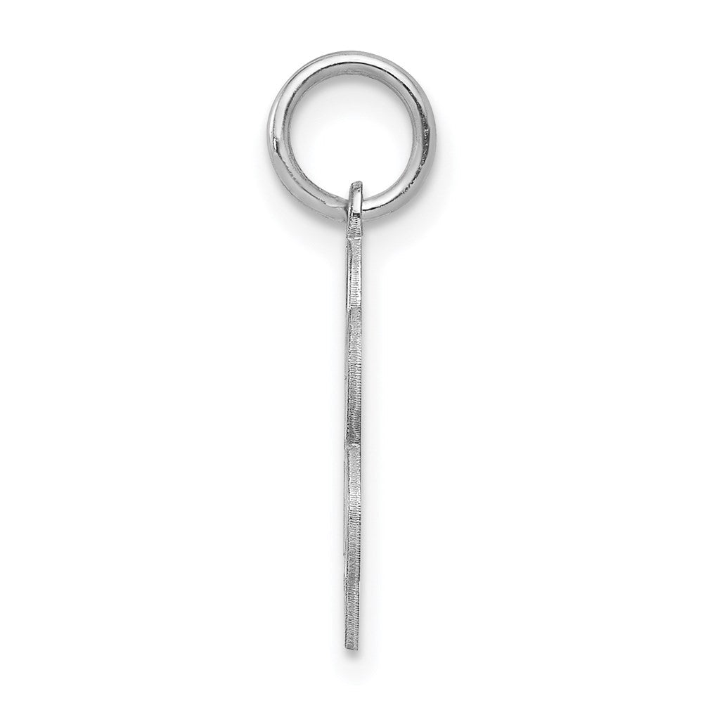 Sterlingsilber Rhodiniert Süß Sechzehn Plättchen Charm