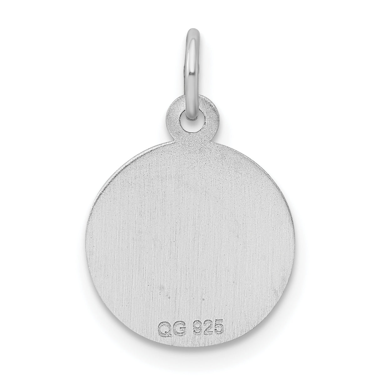 Sterlingsilber Rhodiniert Süß Sechzehn Plättchen Charm