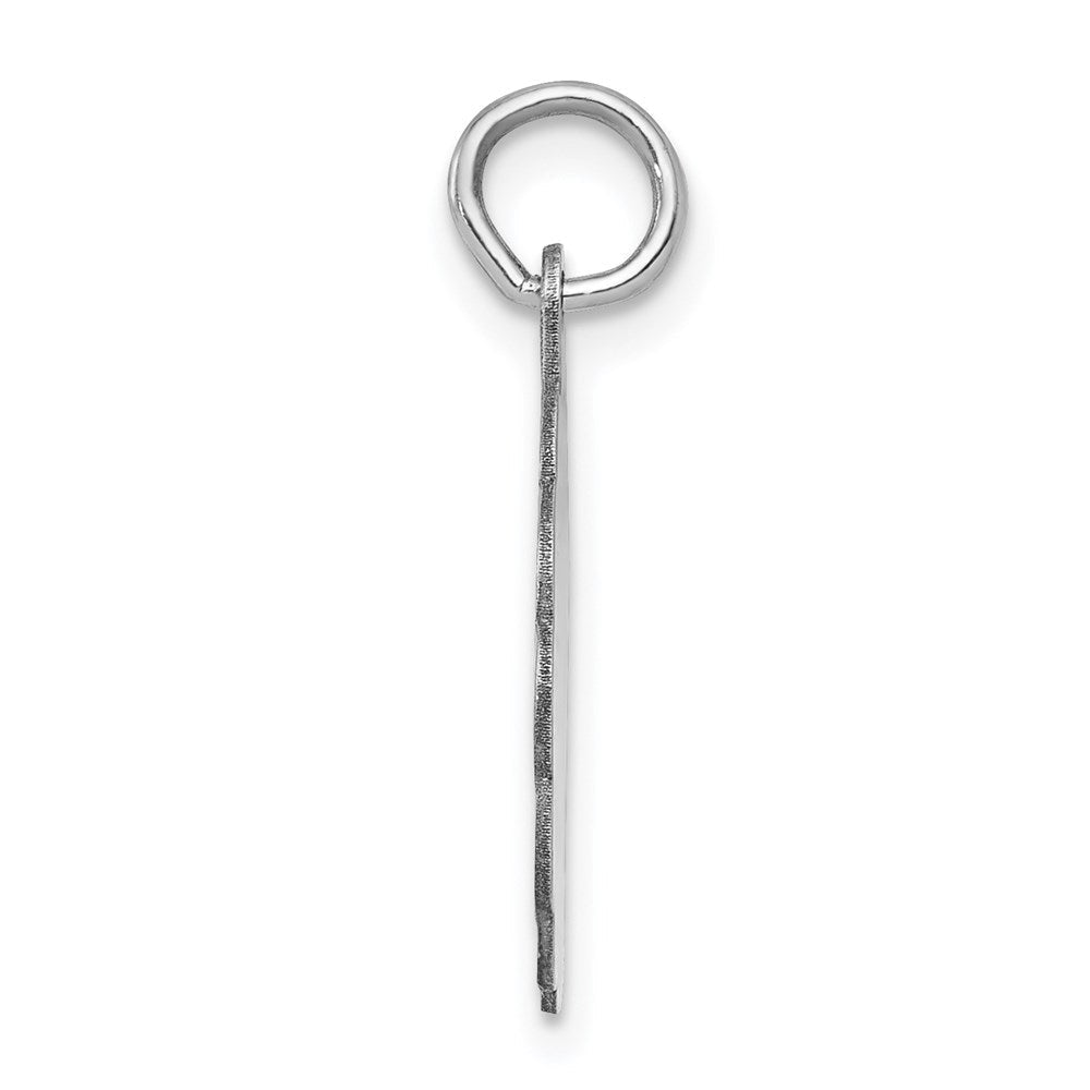 Sterlingsilber Rhodiniert Süß Sechzehn Plättchen Charm