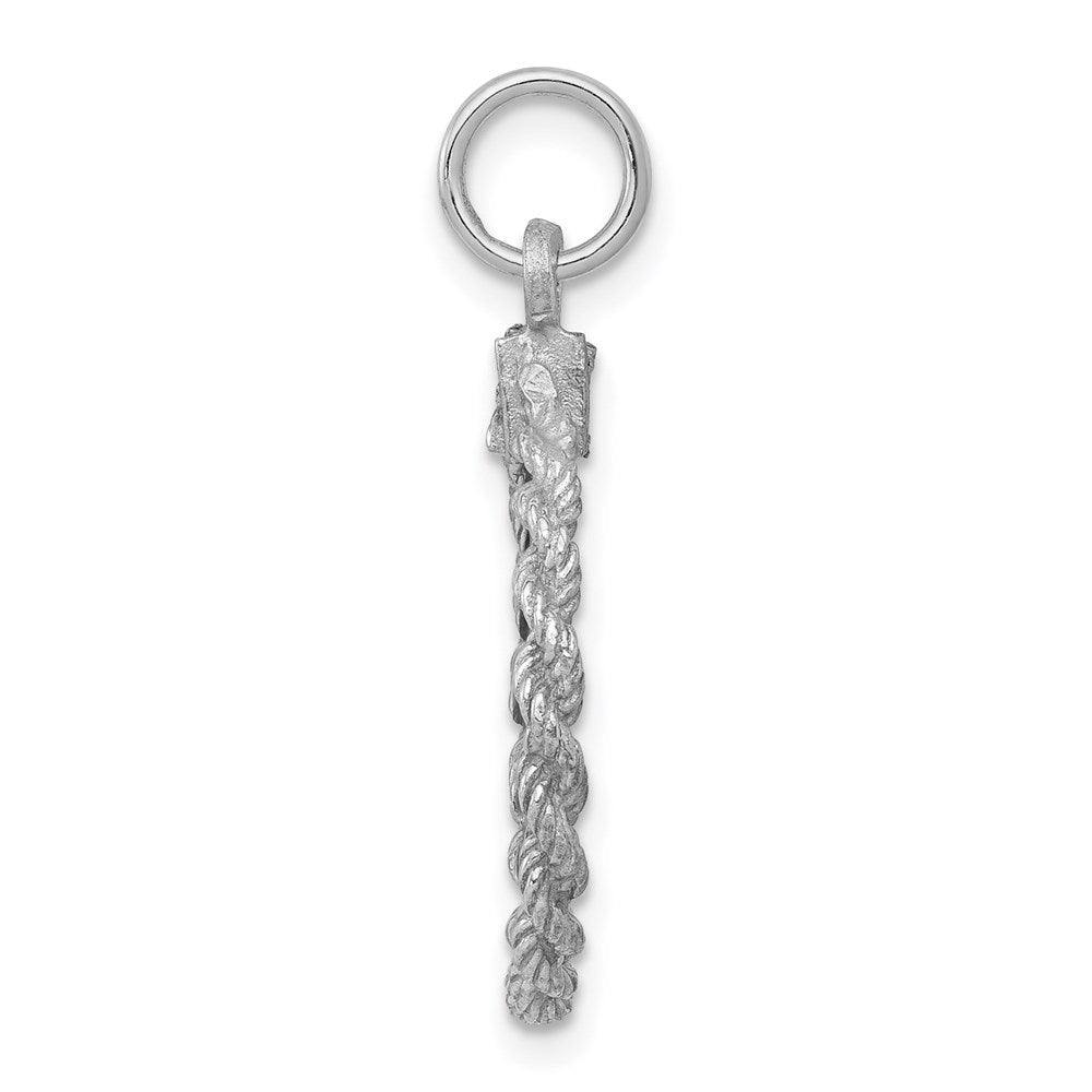Sterlingsilber Rhodiniert Süß Sechzehn Plättchen Charm