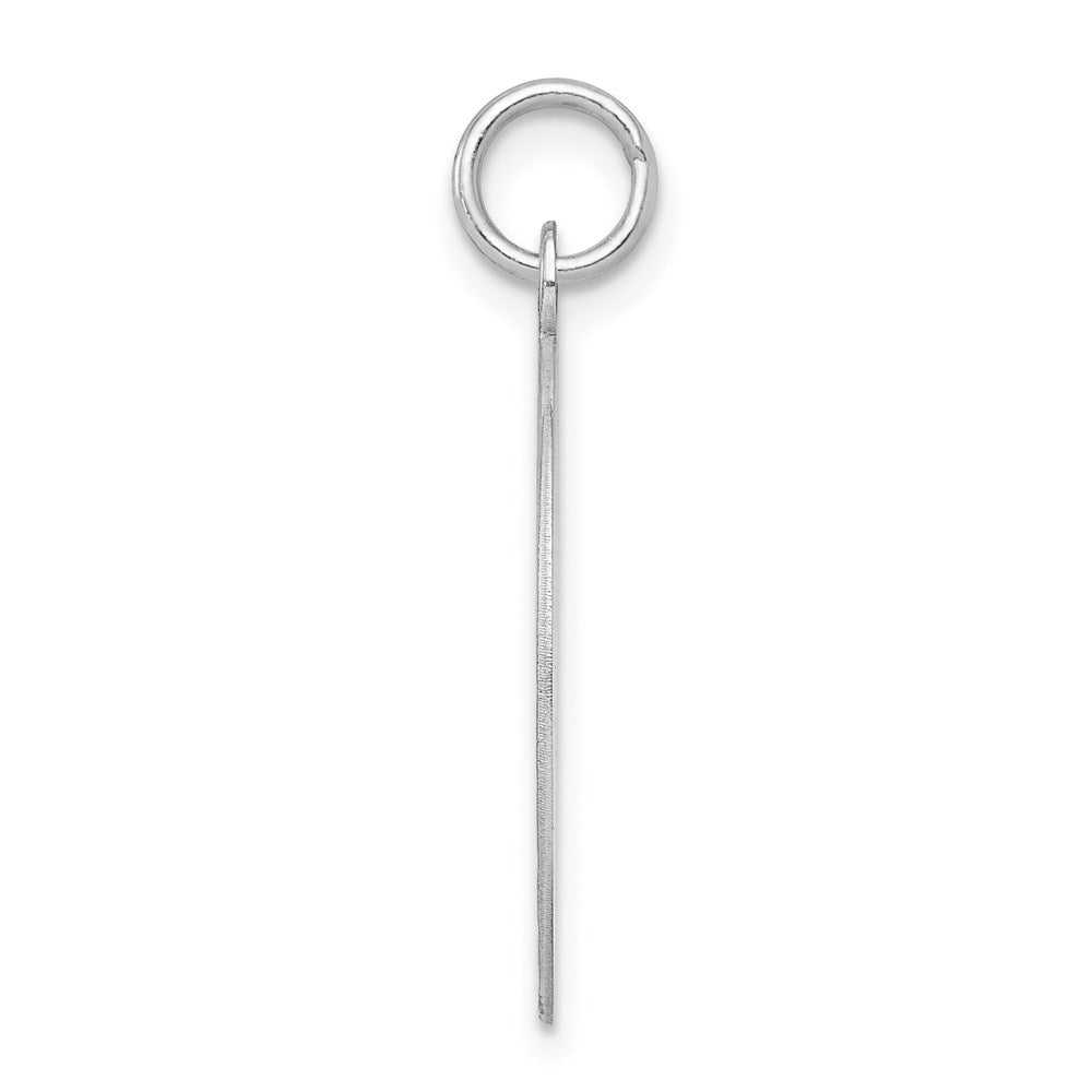 Sterlingsilber Rhodiniert Süß Sechzehn Plättchen Charm