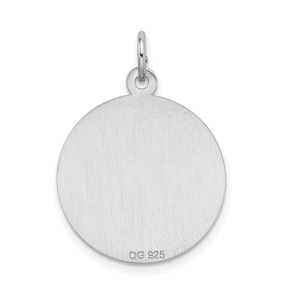 Sterlingsilber Rhodiniert Süß Sechzehn Plättchen Charm