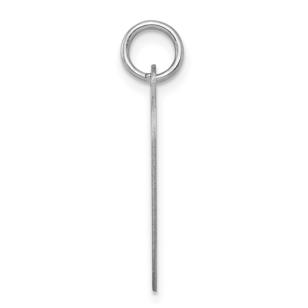 Sterlingsilber Rhodiniert Süß Sechzehn Herz Plättchen Charm