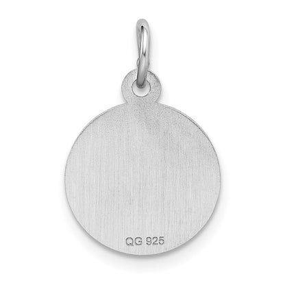 Sterlingsilber Rhodiniert Happy Geburtstag Plättchen Charm