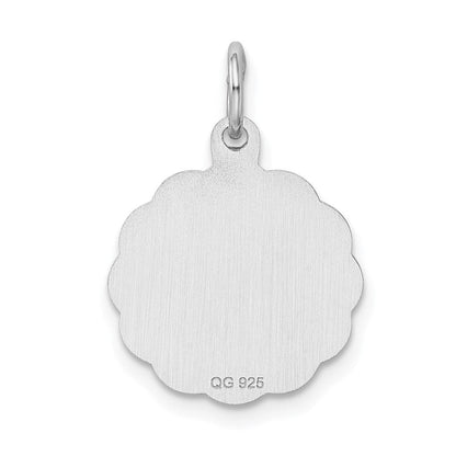 Sterlingsilber Rhodiniert Happy Geburtstag Plättchen Charm