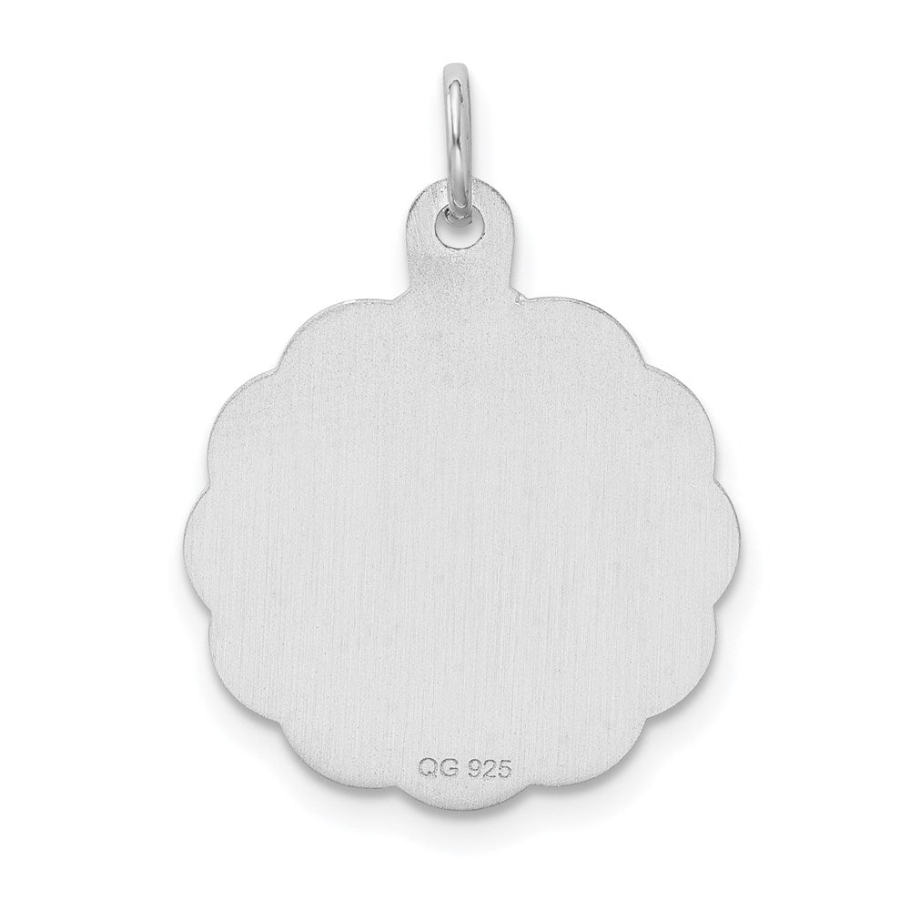Sterlingsilber Rhodiniert Happy Geburtstag Plättchen Charm