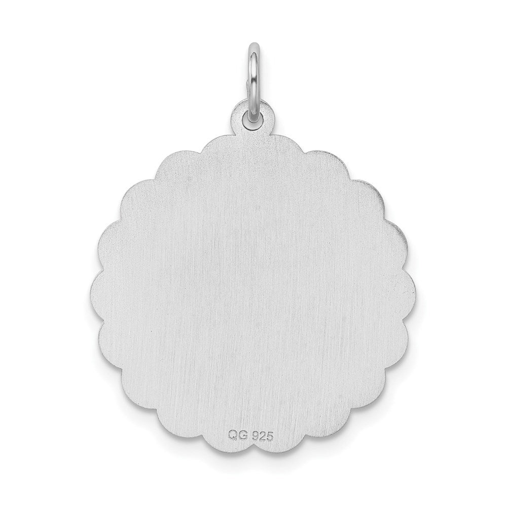 Sterlingsilber Rhodiniert Happy Geburtstag Plättchen Charm