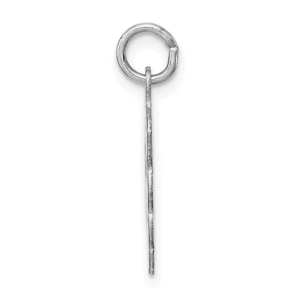 Sterlingsilber Rhodiniert Es A Mädchen Charm