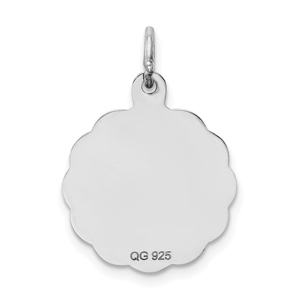 Sterlingsilber Rhodiniert Es A Mädchen Charm