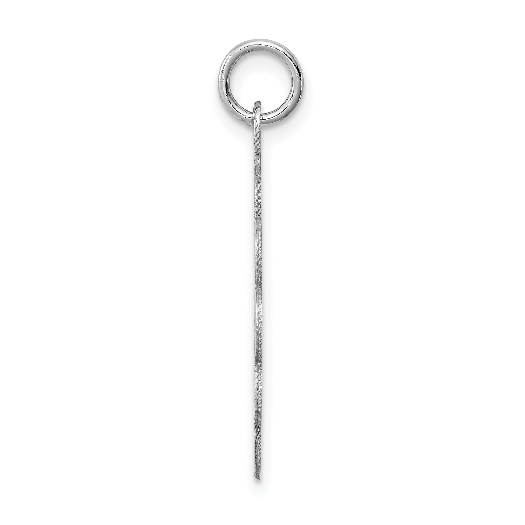 Sterlingsilber Rhodiniert Stork Plättchen Charm