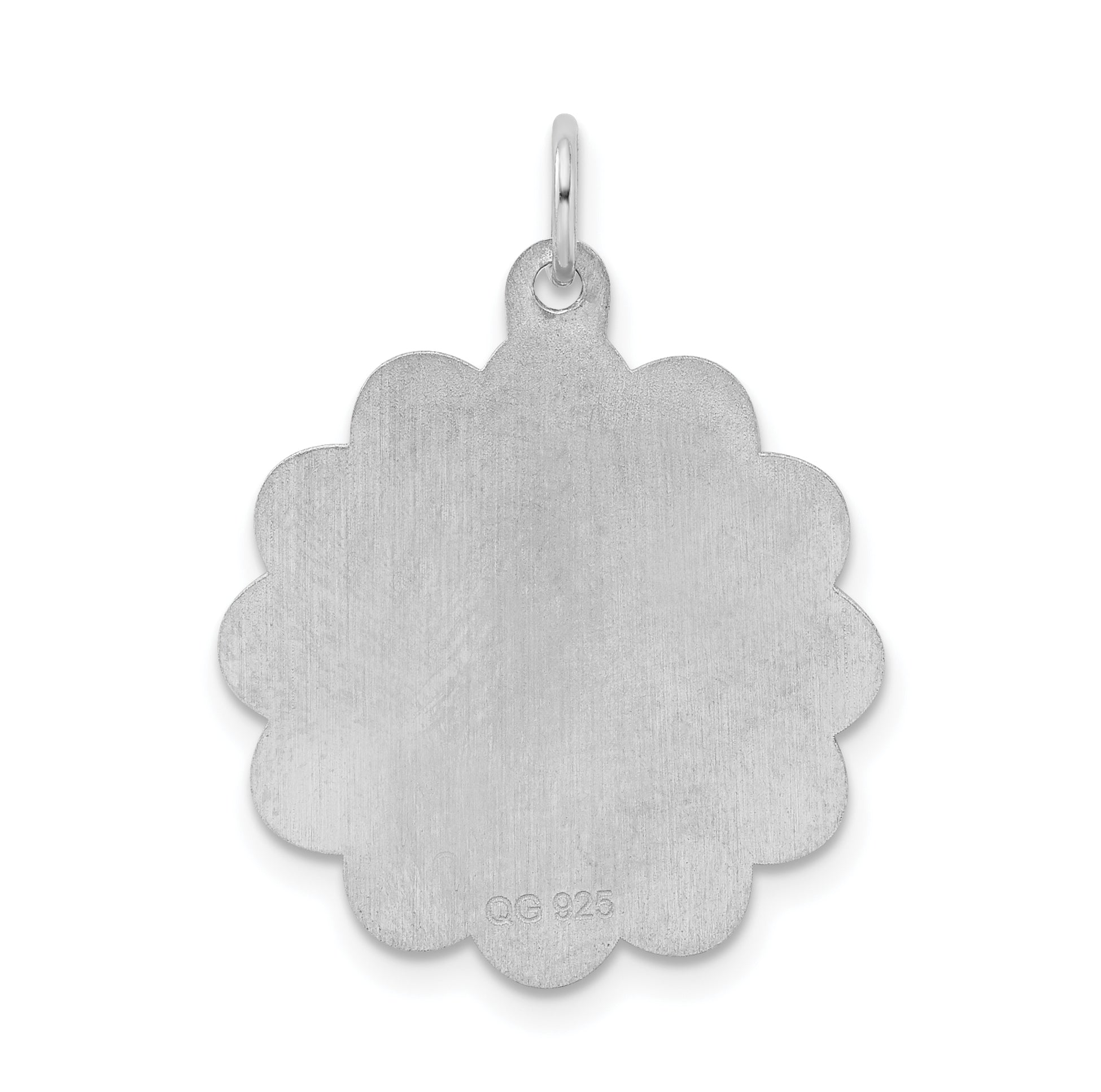 Sterlingsilber Rhodiniert Stork Plättchen Charm