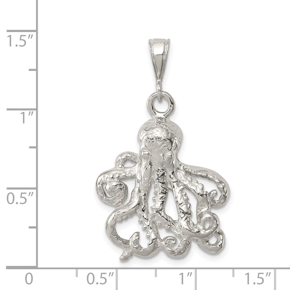 Sterlingsilber Octopus Charm