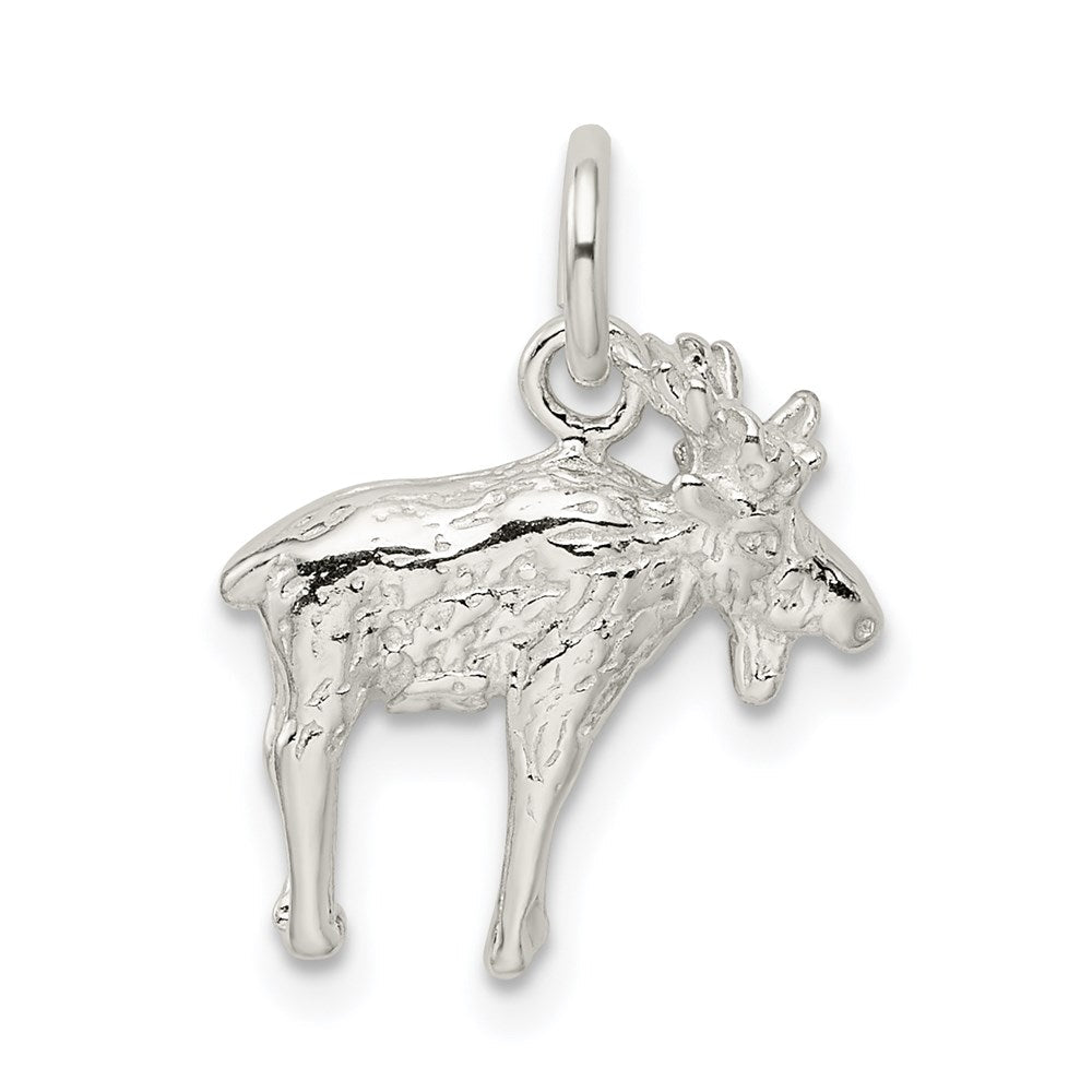 Sterlingsilber 3-d Moose Charm
