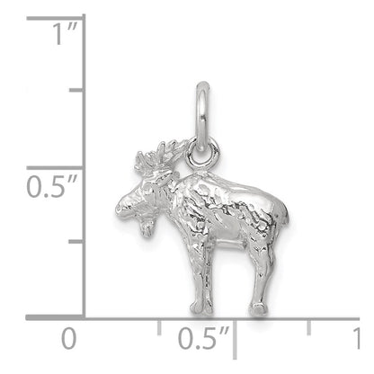 Sterlingsilber 3-d Moose Charm