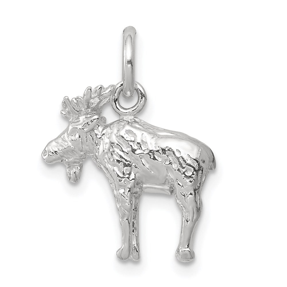 Sterlingsilber 3-d Moose Charm