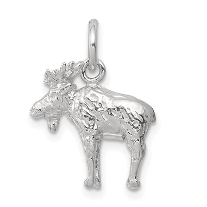 Sterlingsilber 3-d Moose Charm