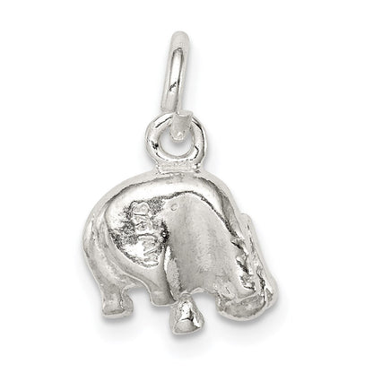 Sterlingsilber Hippo Charm