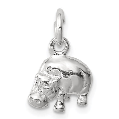 Sterlingsilber Hippo Charm