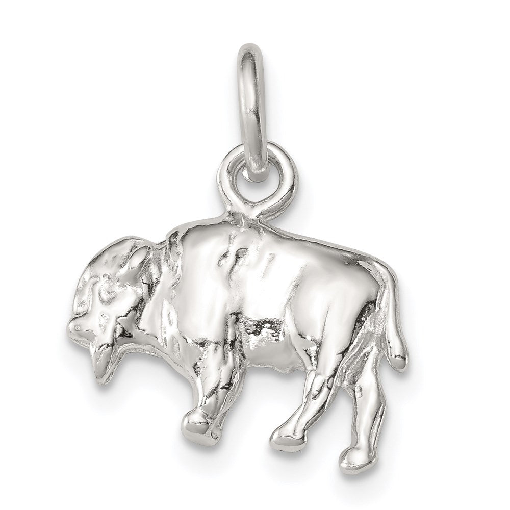 Sterlingsilber 3-d Buffalo Charm