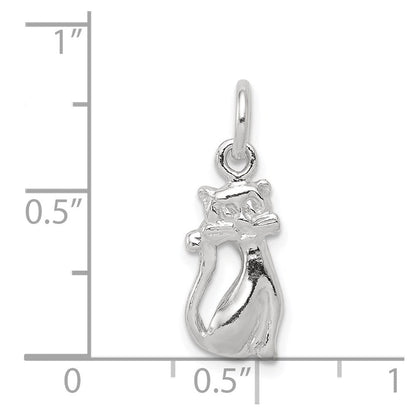 Sterlingsilber Katze Charm