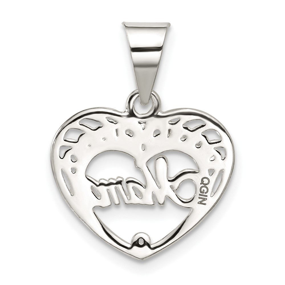 Sterlingsilber Mama Herz Charm