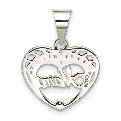 Sterlingsilber Mama Herz Charm