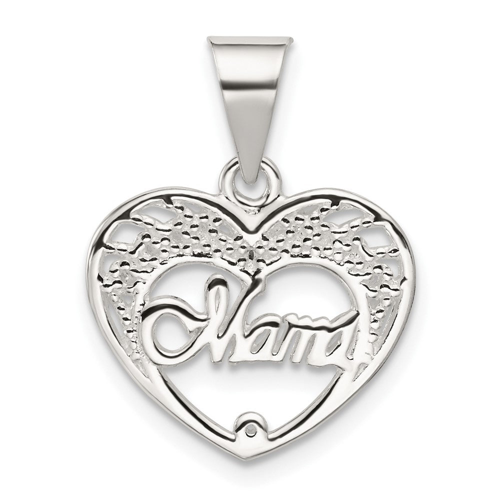 Sterlingsilber Mama Herz Charm