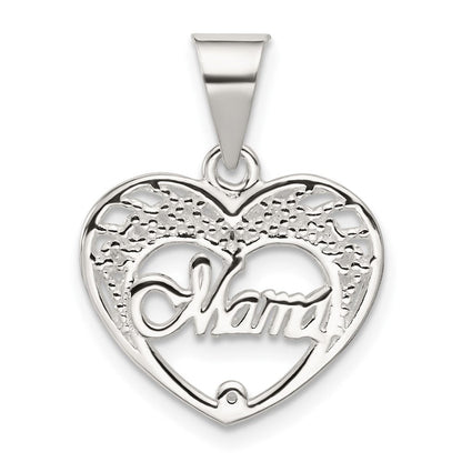 Sterlingsilber Mama Herz Charm