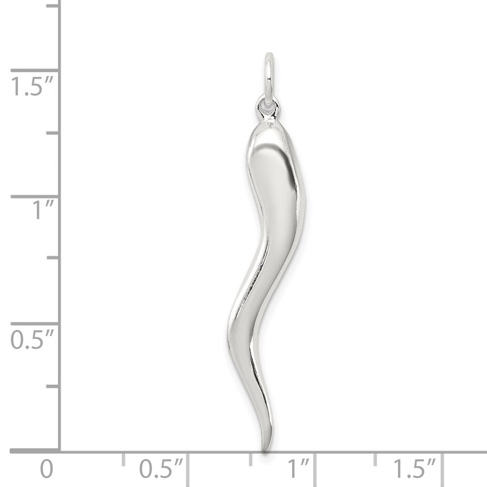 Sterlingsilber Italienisch Horn Anhänger