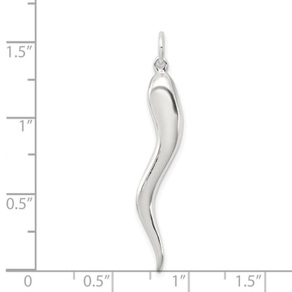 Sterlingsilber Italienisch Horn Anhänger