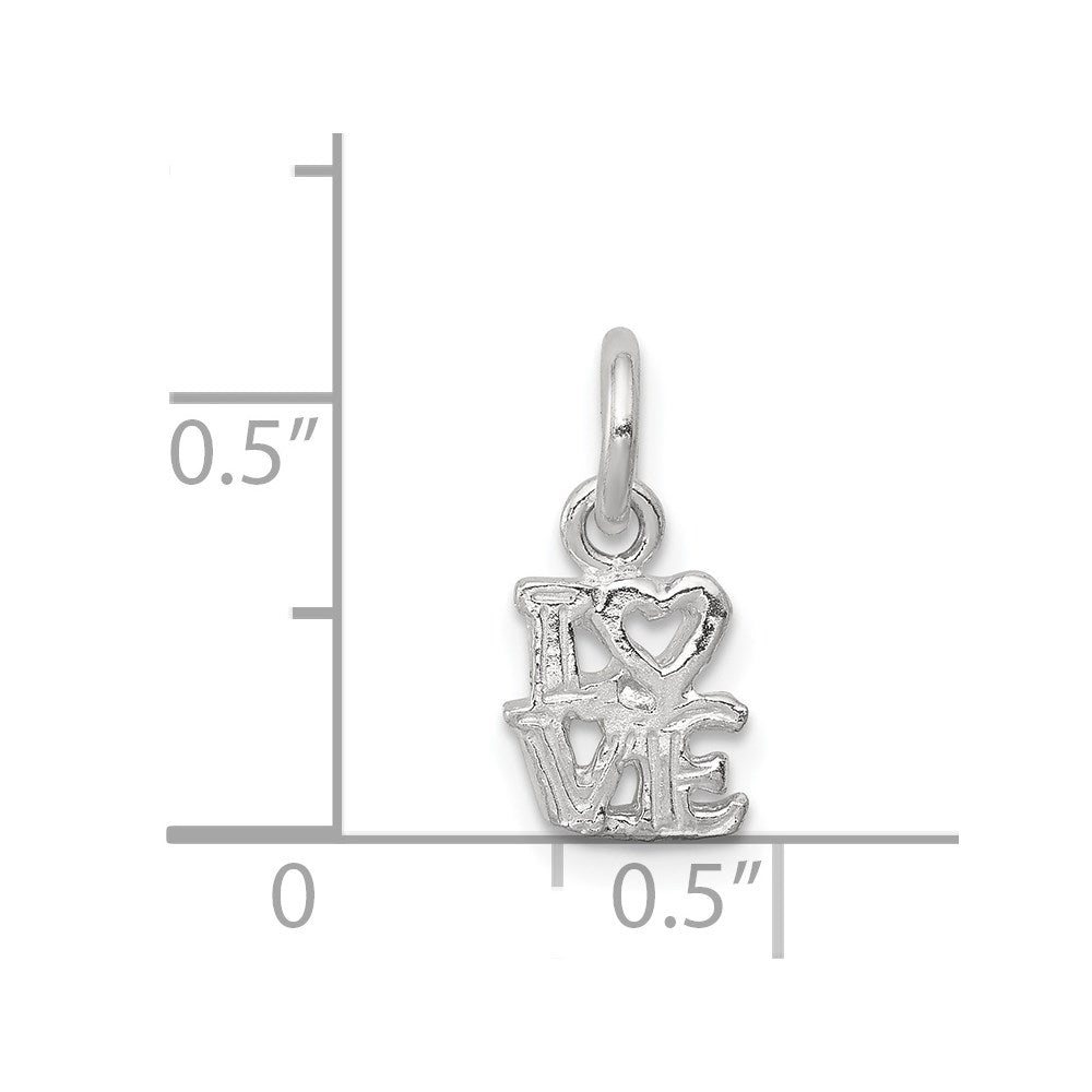 Sterlingsilber Liebe Charm