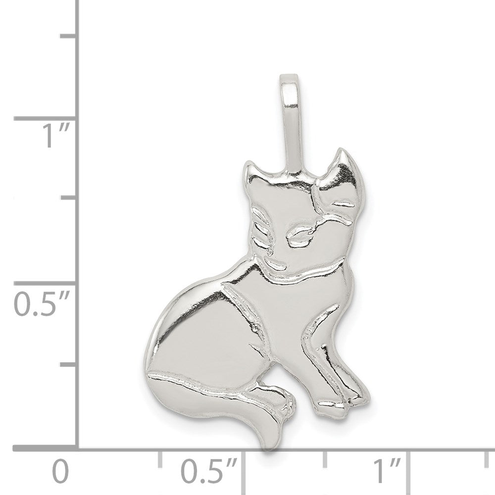 Sterlingsilber Katze Charm