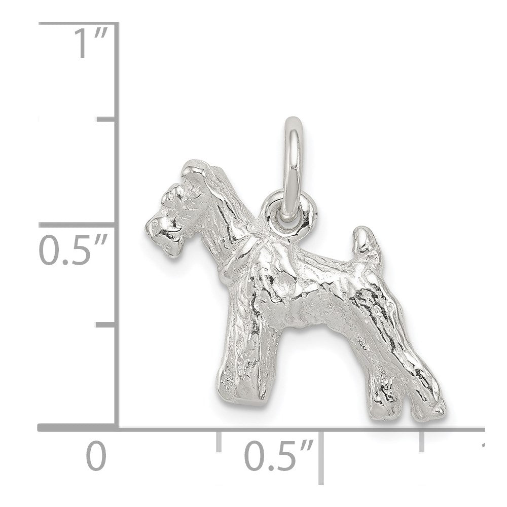 Sterlingsilber Schnauzer Charm