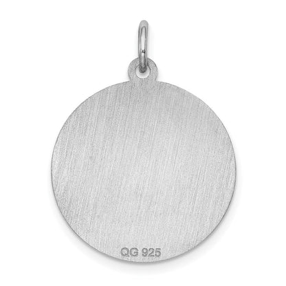 Sterlingsilber Rhodiniert Airedale Plättchen Charm