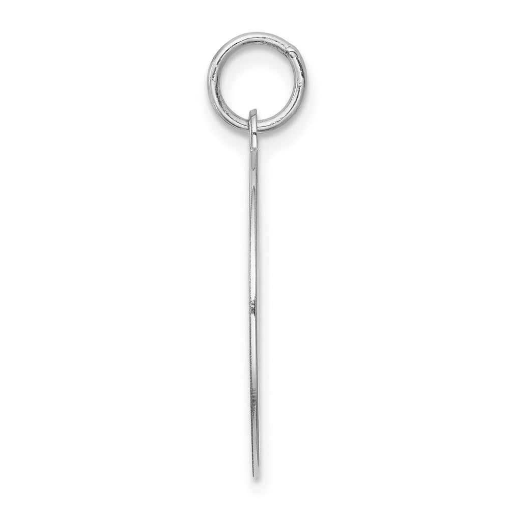 Sterlingsilber Rhodiniert Beagle Plättchen Charm