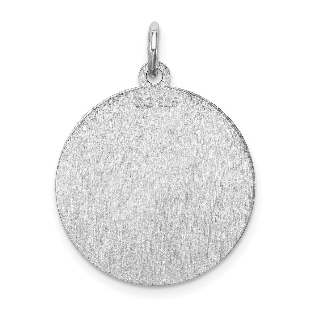 Sterlingsilber Rhodiniert Boston Terrier Plättchen Charm