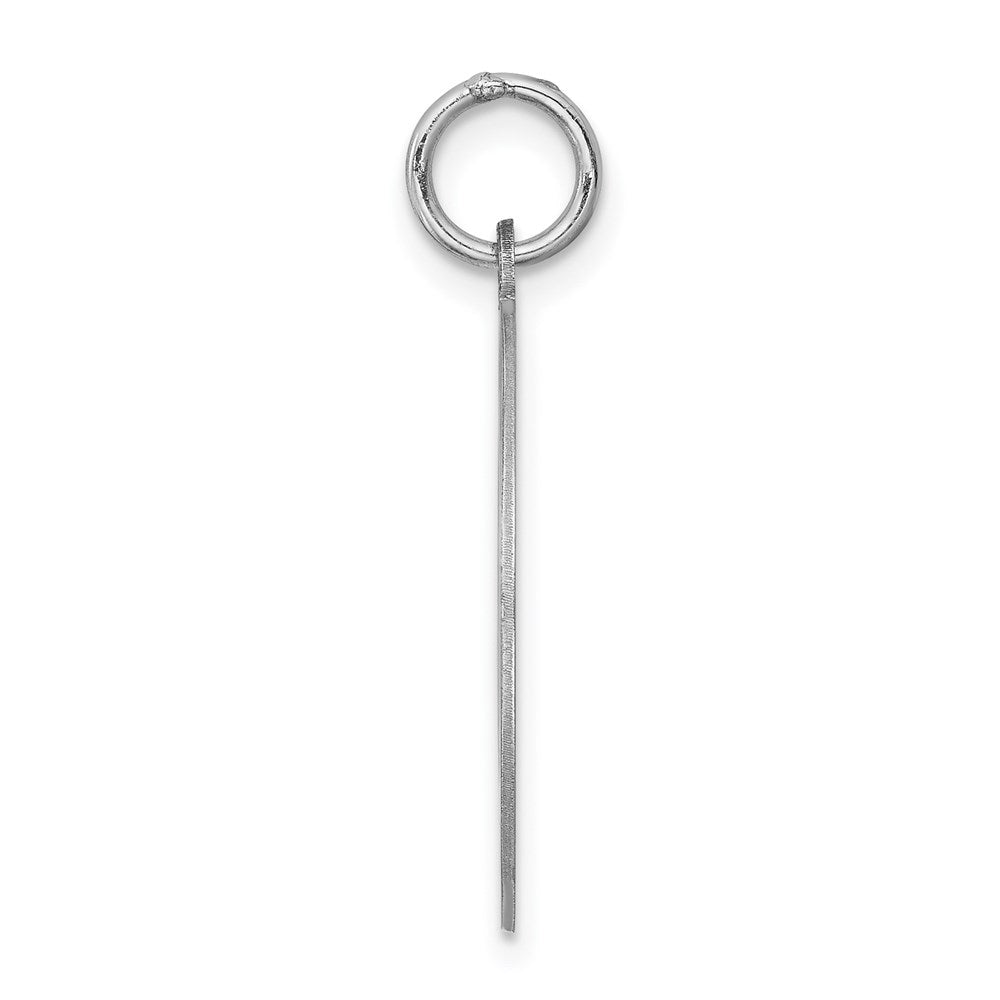 Sterlingsilber Rhodiniert Bull Hund Plättchen Charm