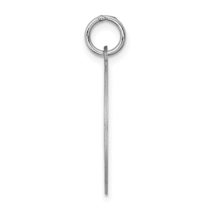 Sterlingsilber Rhodiniert Bull Hund Plättchen Charm