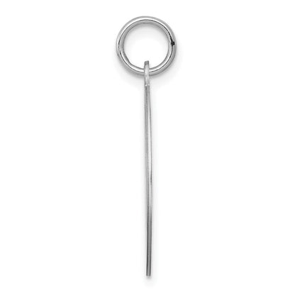 Sterlingsilber Rhodiniert Chihuahua Plättchen Charm