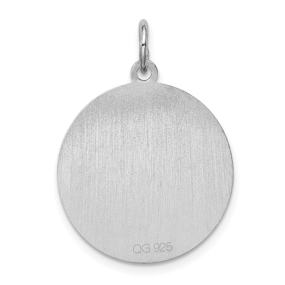 Sterlingsilber Rhodiniert Chow Plättchen Charm