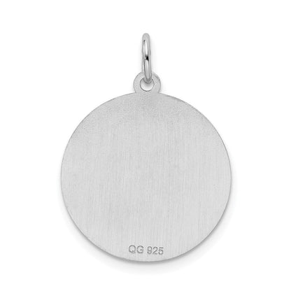 Sterlingsilber Rhodiniert Greyhound Plättchen Charm